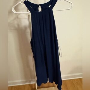 One Clothing Navy High Low Dress